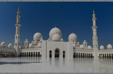 Sheikh Zayed Grand Mosque in Abu Dhabi.