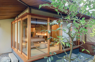 Restored 120-year-old villa in Kyoto’s Higashiyama district with traditional tea room.