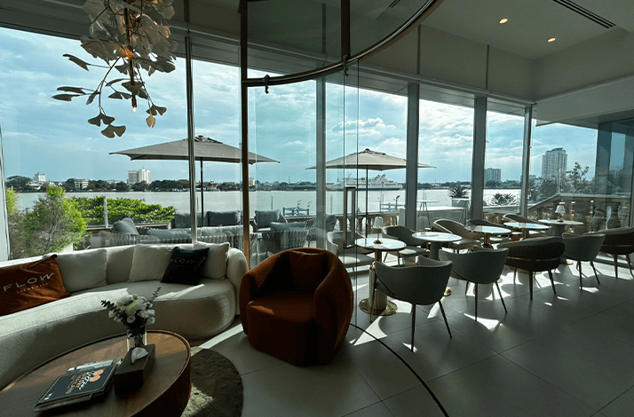 Interior of MIDA Restaurant's East Boston Location