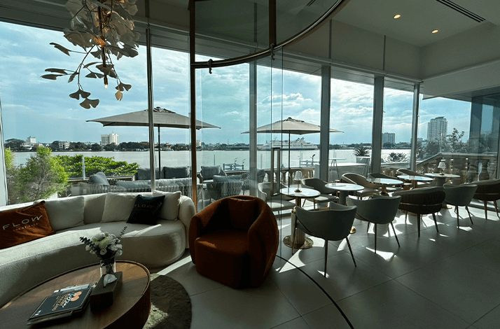 Interior of MIDA Restaurant's East Boston Location