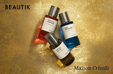 Maison Crivelli selection of perfumes presented by BEAUTIK.