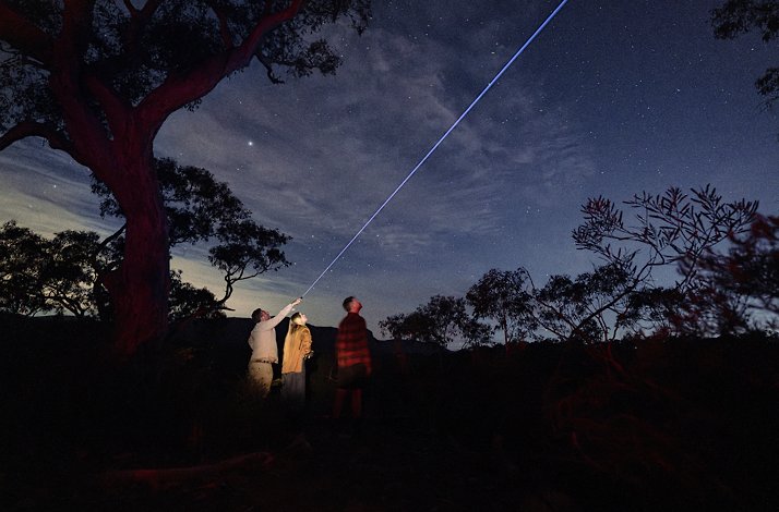 Stargazing with telescopes in the Blue Mountains, UNESCO World Heritage Site.