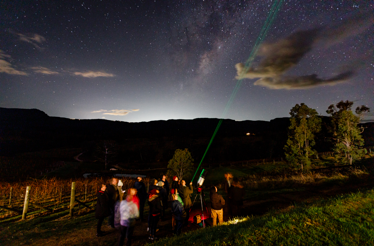 Stargazing with telescopes in the Blue Mountains, UNESCO World Heritage Site.