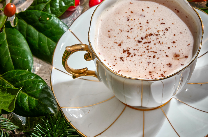 Hot beverage served at Caffe Dante