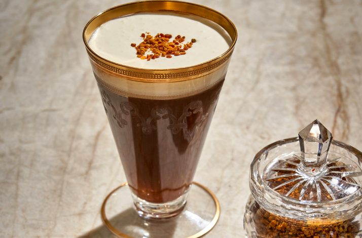 Irish coffee served at Caffe Dante