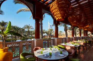 The opulent, open-air installations at Al Nafoorah,  in Jumeirah Al Qasr.