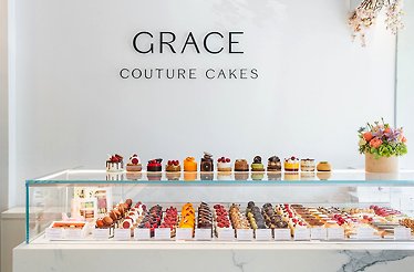 A view of the interior at the Grace Cake Couture, Romania.