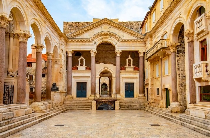 Diocletian's Palace in Split, Croatia