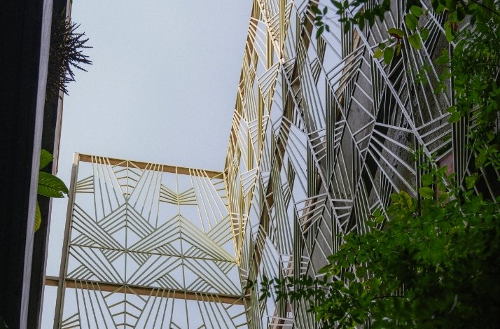 Unique architectural facade design