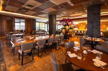 Dining area of the Nobu Manila restaurant, Manila, Philippines