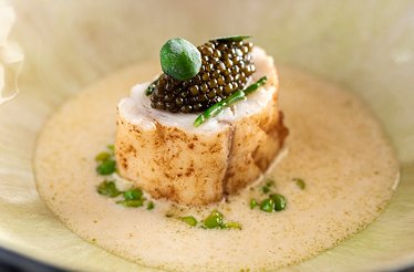 A dish served at OPUS V.