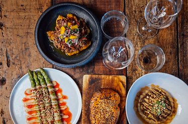Selection of dishes served at Mestiza.