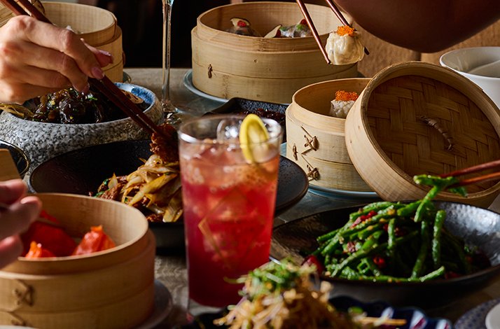 A three-course modern Chinese cuisine dinner served at Mott 32 restaurant in Dubai.