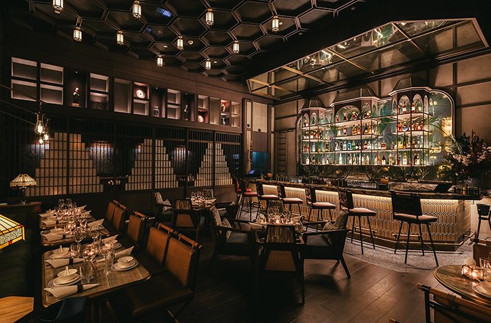 Mott 32’s dining area.