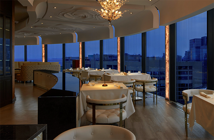 Dining area at the Don Alfonso restaurant.