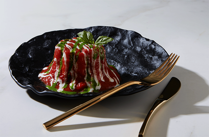 Dish served at the Michelin-starred restaurant Don Alfonso.