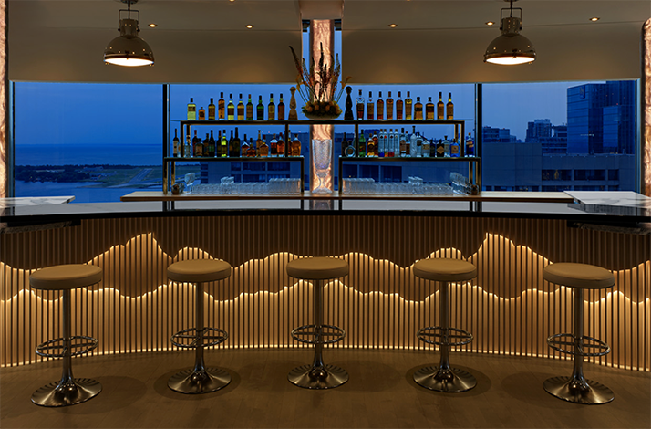 Bar at the Don Alfonso restaurant.