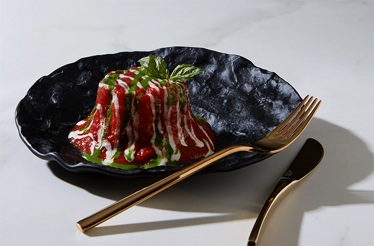 Dish served at the Michelin-starred restaurant Don Alfonso.