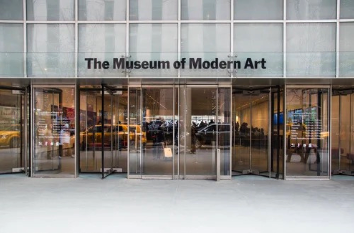 The entrance to The Museum of Modern Art (MoMA).