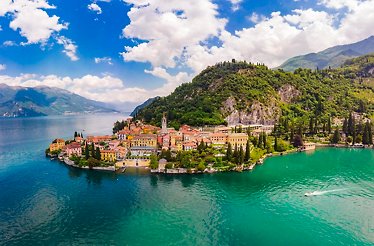 Lake Como bird eye view