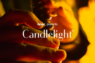 The promotional banner for the Candlelight presented by Fever.