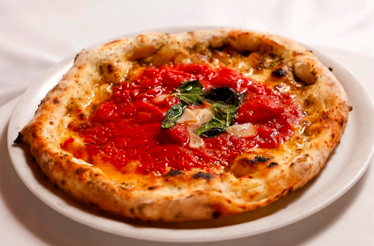 Tokyo Neapolitan pizza crafted by Chef Susumu Kakinuma at Sake No Hana in NYC