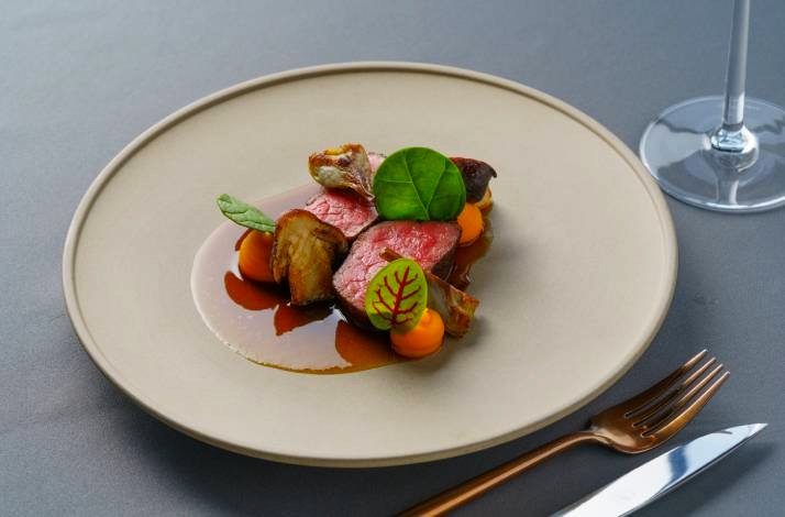 Charcoal Grilled Wagyu Beef Tenderloin, served at PANO