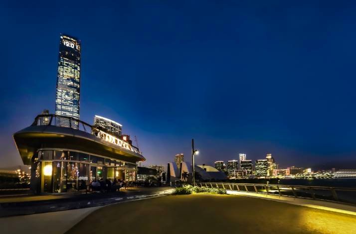 The exterior of  PANO restaurant in West Kowloon Cultural District