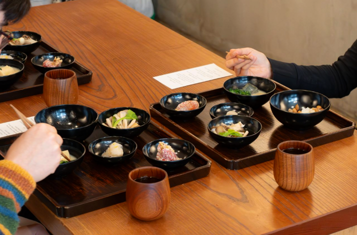 An assortment of delicious Japanese served at THE GALLERY by odo 