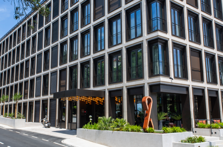 Keight Hotel Opatija entrance exterior.