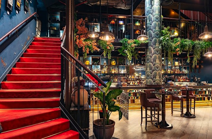 COYA restaurant interior in Abu Dhabi United Arab Emirates