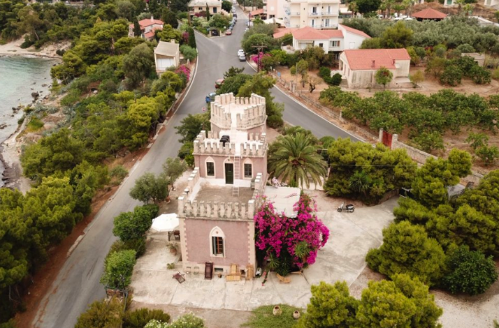 The 19th-century Pyrgos Ralli Estate in Aegina island.