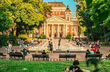 Ivan Vazov National Theatre in Sofia, Bulgaria.