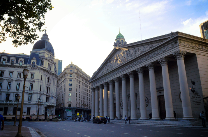 Buenos Aires Metropolitan Cathedral in Argentina, located on the historic Plaza de Mayo.