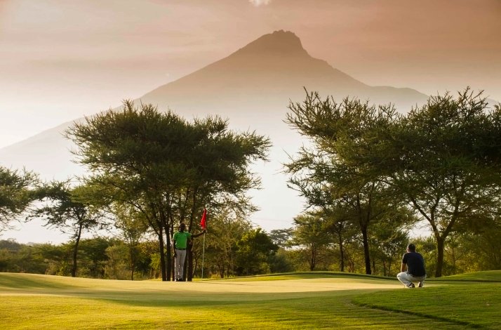 Kilimanjaro Golf & Wildlife Estate course with Mount Kilimanjaro.