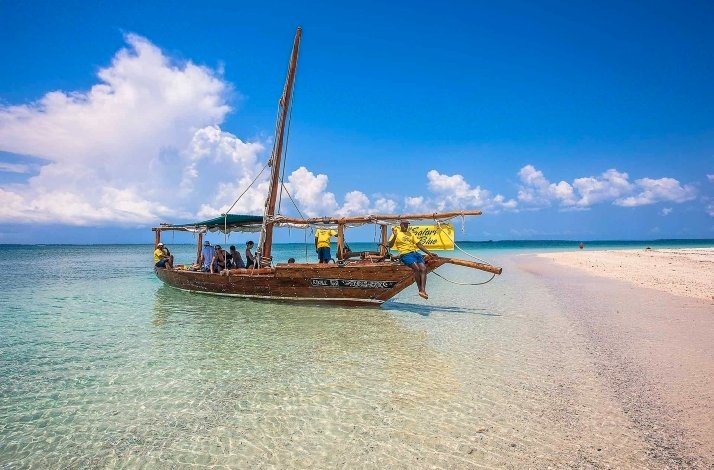 The traditional wooden show ship Stahamili Tuu in Zanzibar