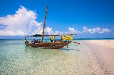 The traditional wooden show ship Stahamili Tuu in Zanzibar