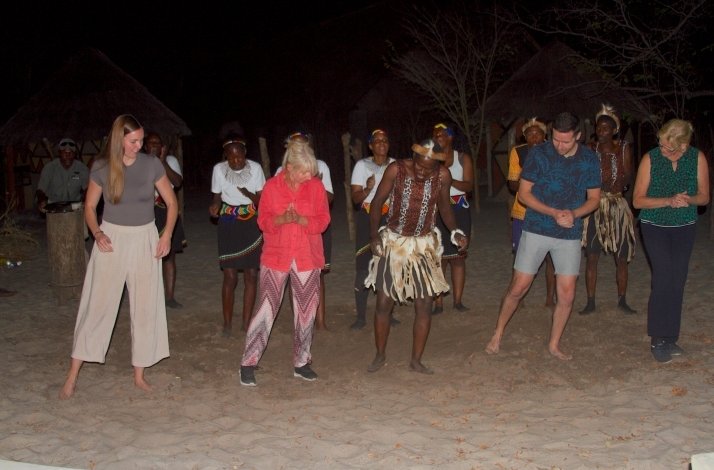 BaNambya cultural tour dance at Hwange National Park.