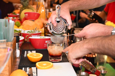 A cocktail-making session with the local chef.