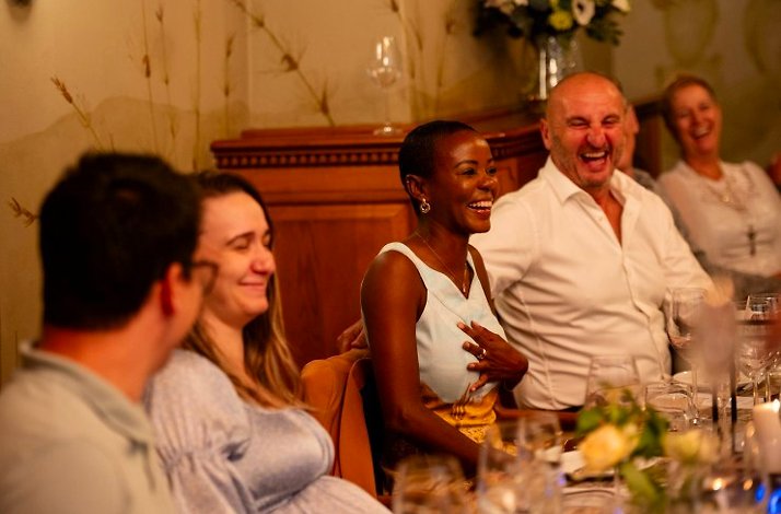 Visitors enjoying a shared-table dining experience at A Symphony of Soil & Soul by SecretEATS in South Africa's Highveld.
