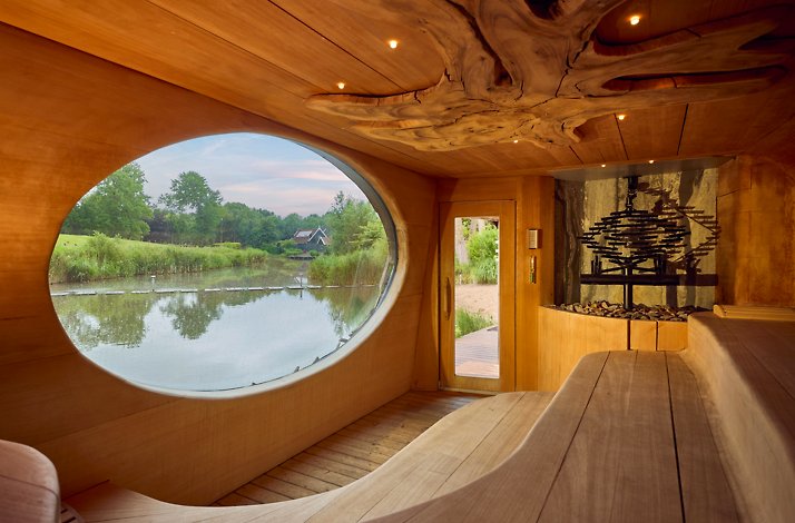 Vogelnest sauna at the Fort Resort Beemster in the Netherlands.
