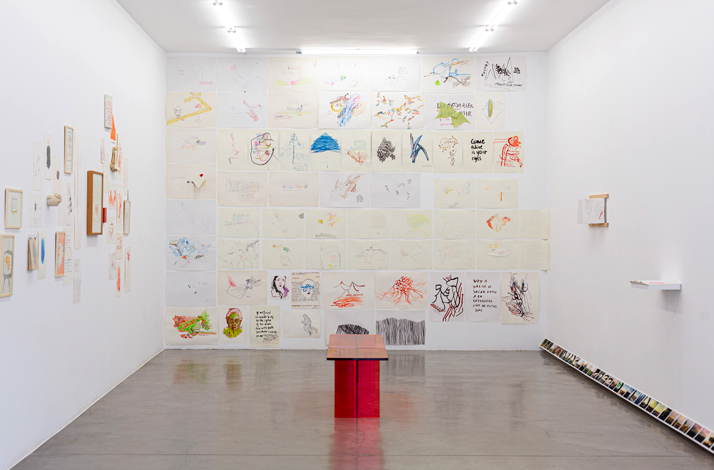 Main gallery room with artworks on display