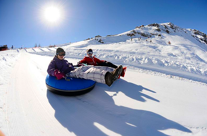 snow-covered Andes mountains near Valle Nevado on a scenic day trip from Santiago.