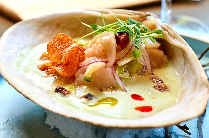 A dish of the best New England produce served at Woods Hill Pier 4.