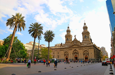 A view of Santiago historic square.