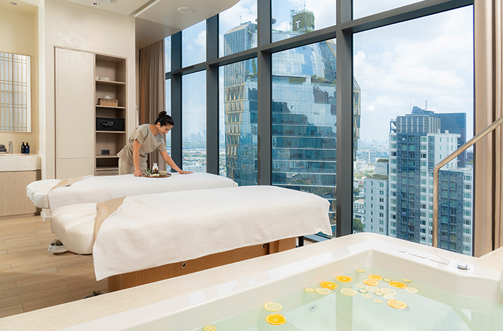 Interior of The Spa by HARNN at the InterContinental Bangkok Sukhumvit.