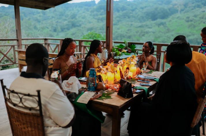 A cozy atmosphere at The Tree House Aburi.