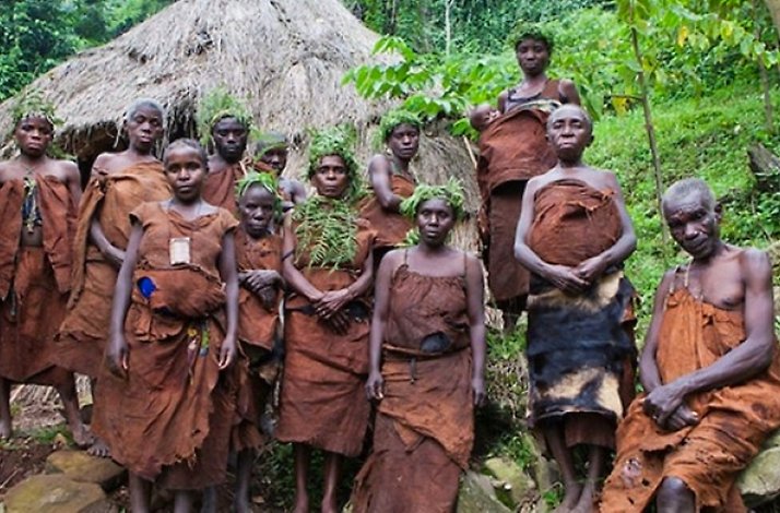Members of the Batwa tribe in Mgahinga Gorilla National Park