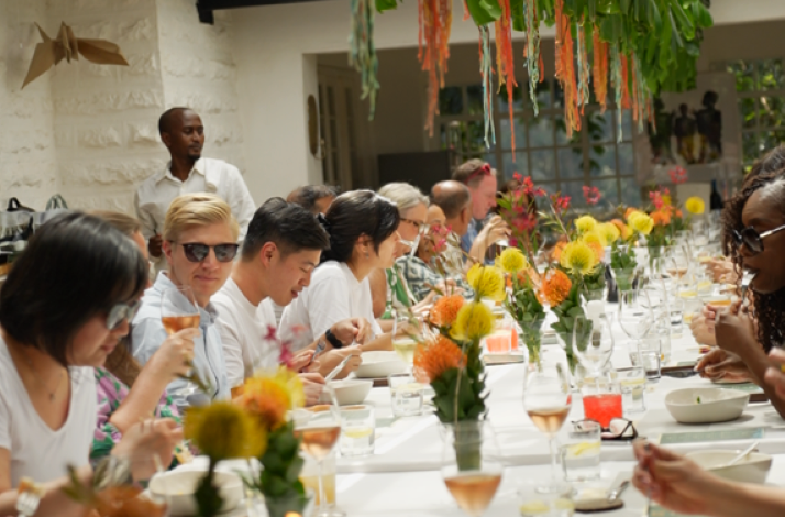 People dining on the terrace in  Nairobi Supper Club