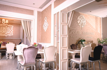 Interior of Four Seasons, authentic Lebanese cuisine restaurant in  Bucharest